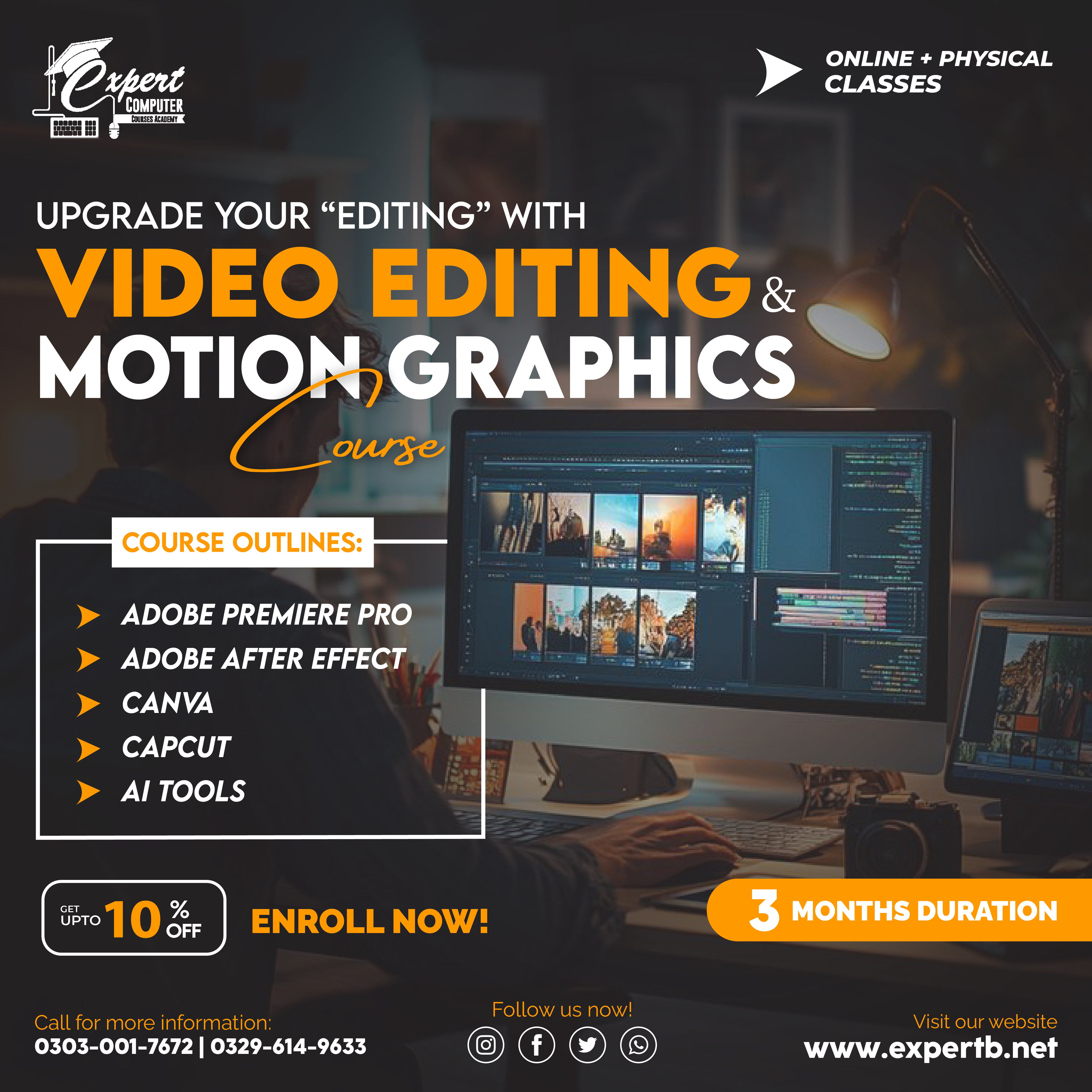 Video Editing &amp; Motion Graphics Course